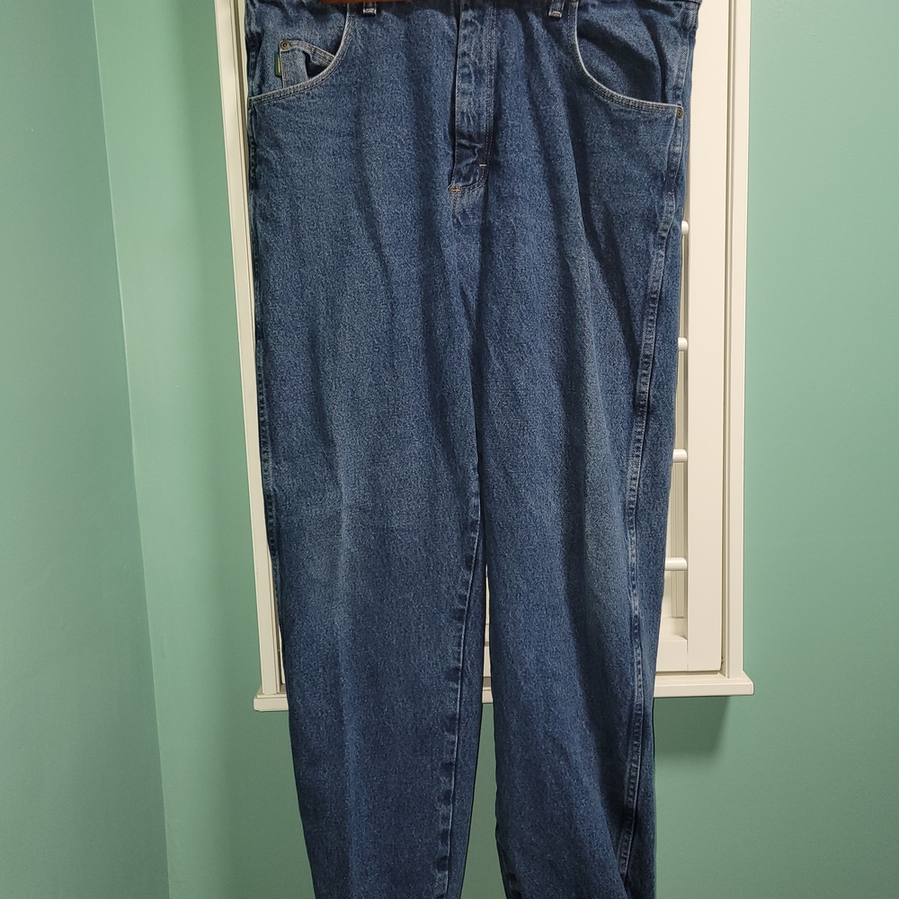 Cabela's Relaxed Fit Red Flannel Lined Jeans Size 38x34